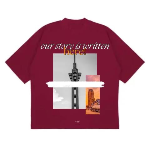Enjoy t-shirt rouge bordeaux