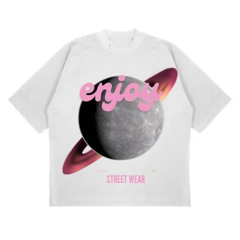 Enjoy t-shirt blanc