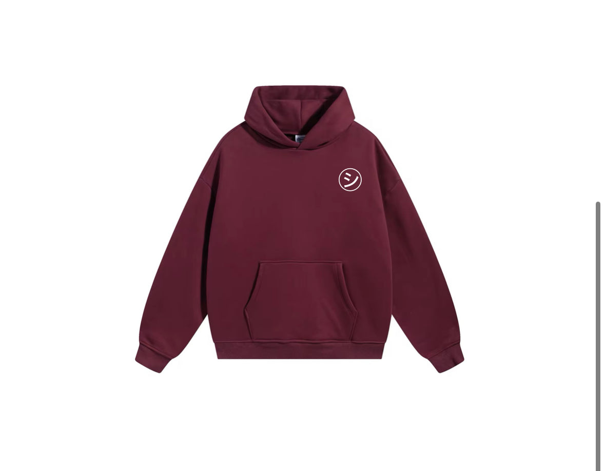 Enjoy hoodie rouge bordeaux